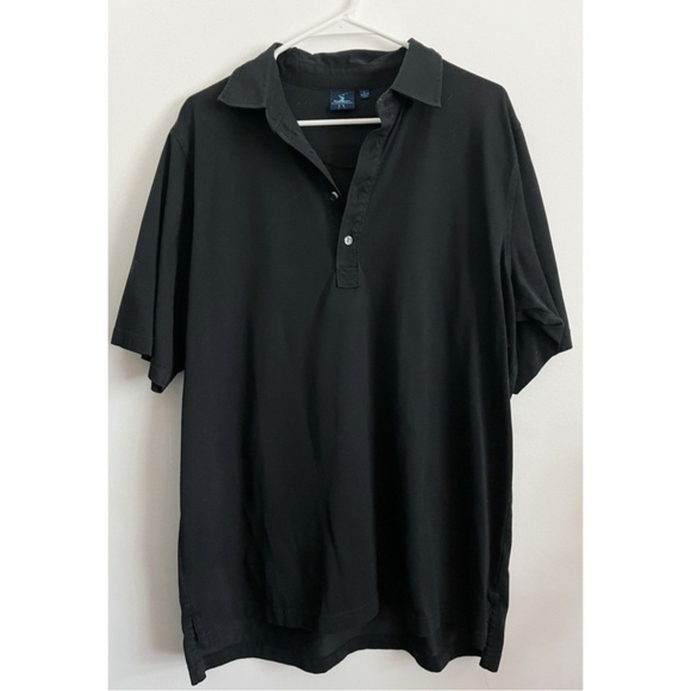 Fairway and Greene • Black Short Sleeve Collared Golf Polo